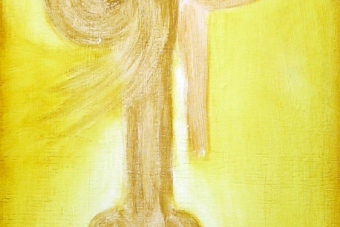 2005 Ankh im Licht Tempera auf Holz 22x57cm