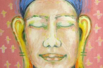 2006 Buddha Tempera auf Leinwand 40x50cm