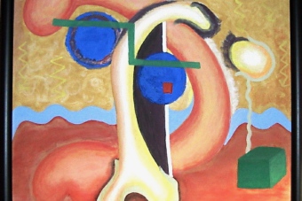 2002 Extrakorporale Befruchtung Tempera auf Holz 67x67cm
