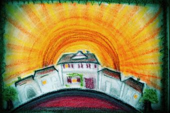 2013 Sonnenaufgang XI Pastell auf Papier 15x21cm
