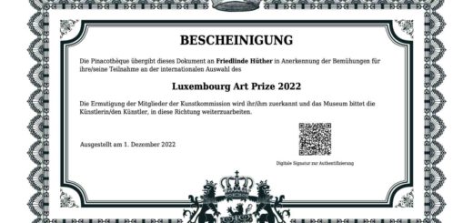 Besondere Auszeichung - Luxemburg Art Prize