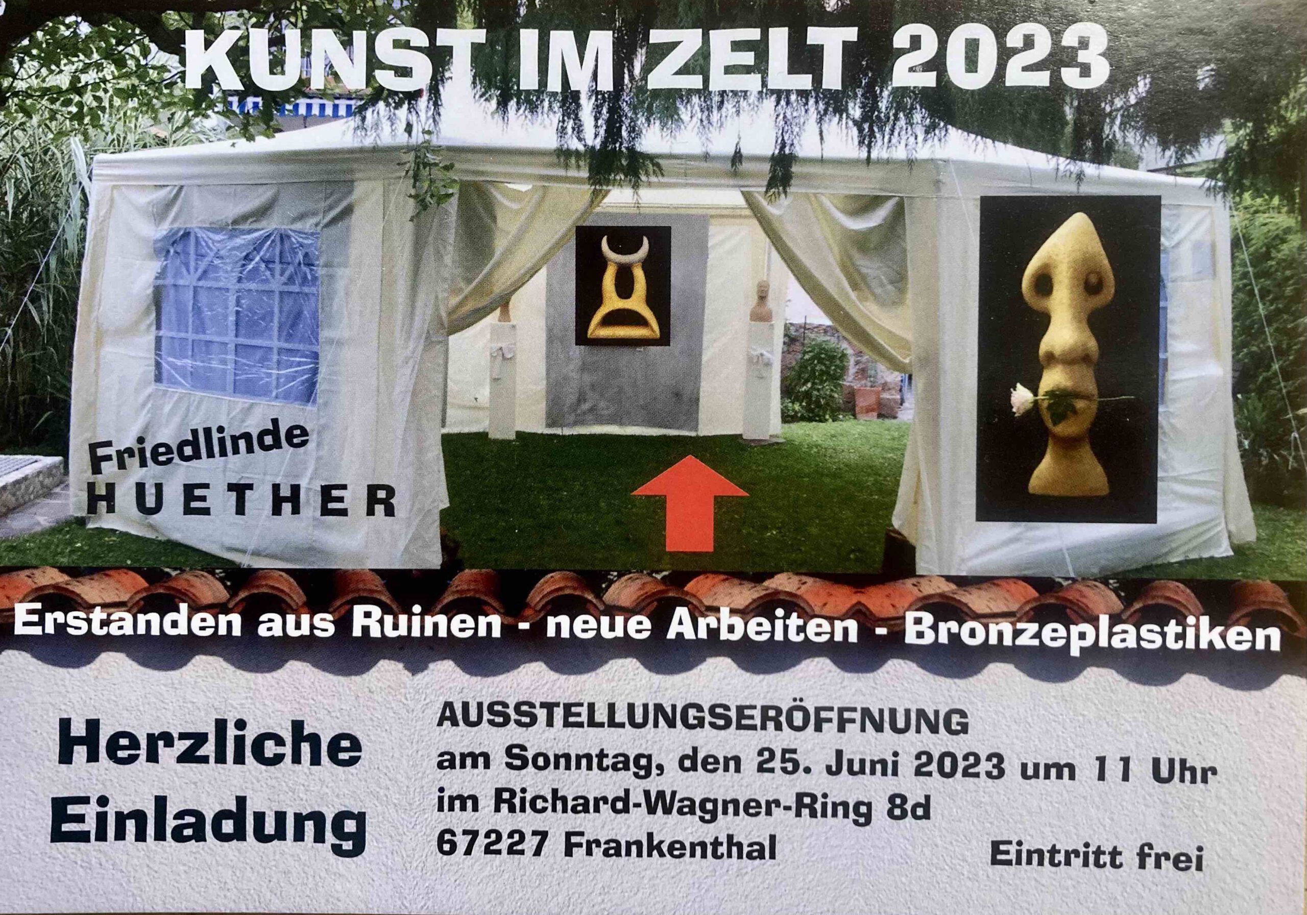 Einladung zu Kunst im Zelt 2023