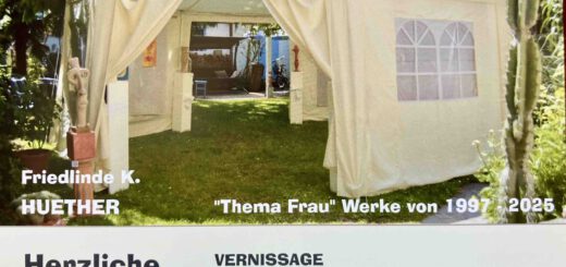Einladung Kunst im Zelt 2025 Vorderseite